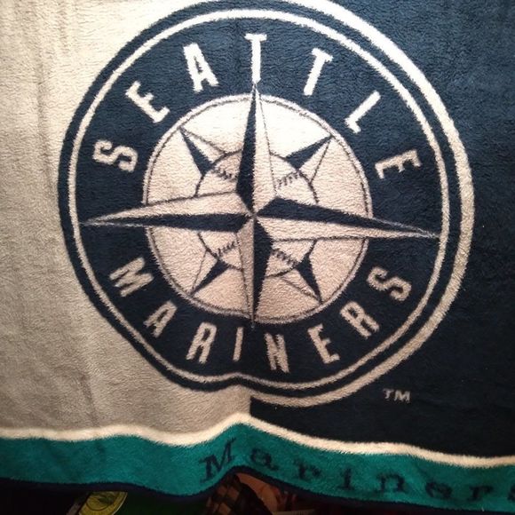 Biederlack Bedding Vintagebiederlack Seattle Mariners Logo Blanket